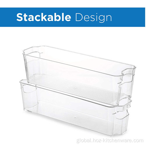 Transparent Acrylic Kitchen Organizer Cart Durable and transparent PET kitchen organizer bin Supplier